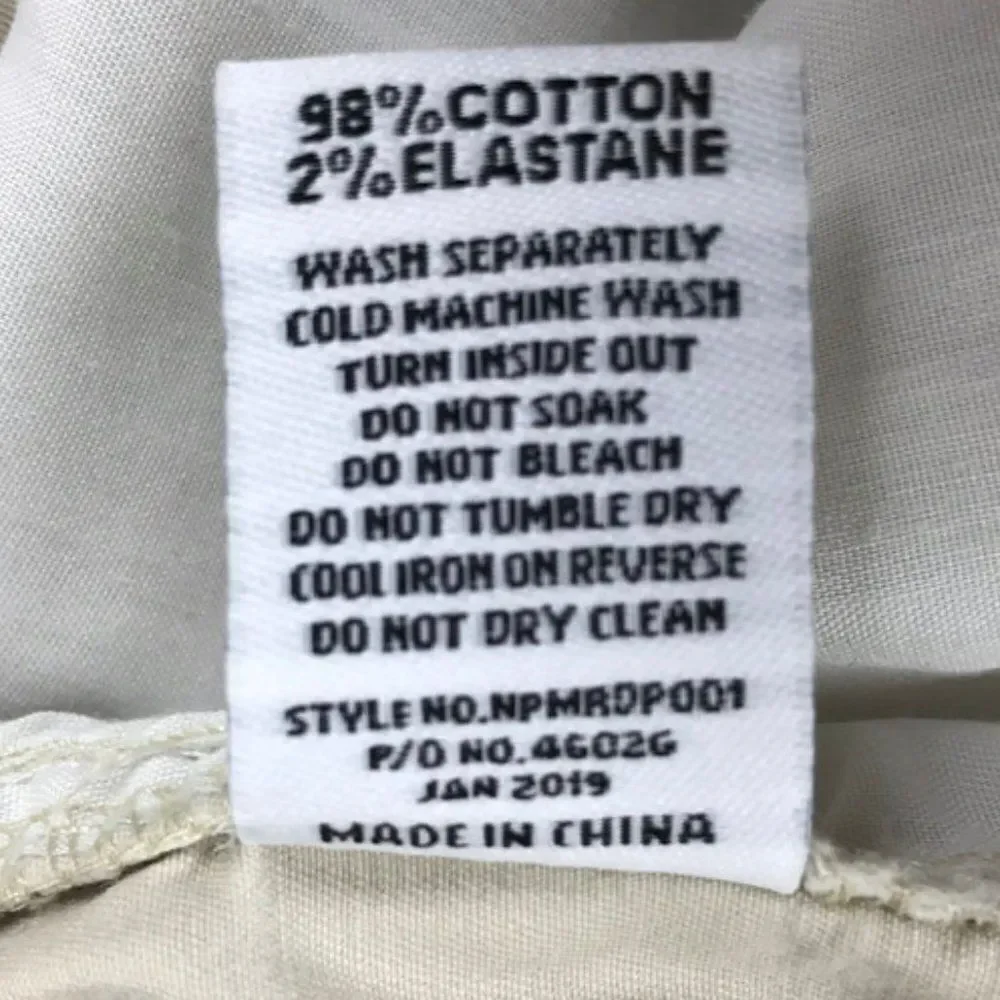 NXP Nena and Pasadena Radar Pants Men's Size 28 Tan Casual Pull-on Stretch